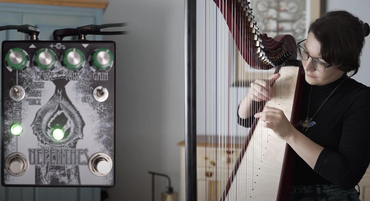 You'll never be as metal as the sound of this harp run through a