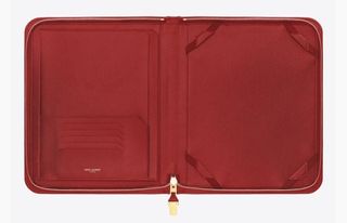 Yves St. Laurent Tuc iPad Case in Red Leather