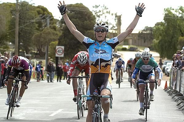 Rohan Dennis (Jayco/AIS) takes out stage ten of the Tour in Ouyen.