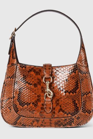 Gucci Jackie Small Python Shoulder Bag