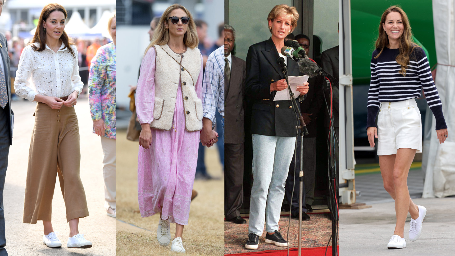 If there's one thing that Princess Diana, Princess Kate, Harriet Sperling, and the rest of the royal yummy mummies can agree on, it's the classic style power of the Superga.