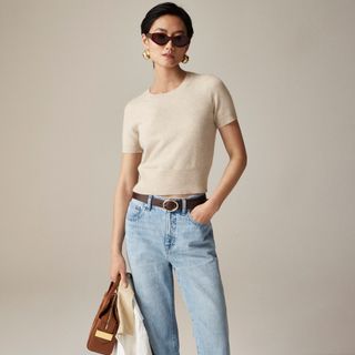 J.Crew, Cashmere Shrunken T-Shirt