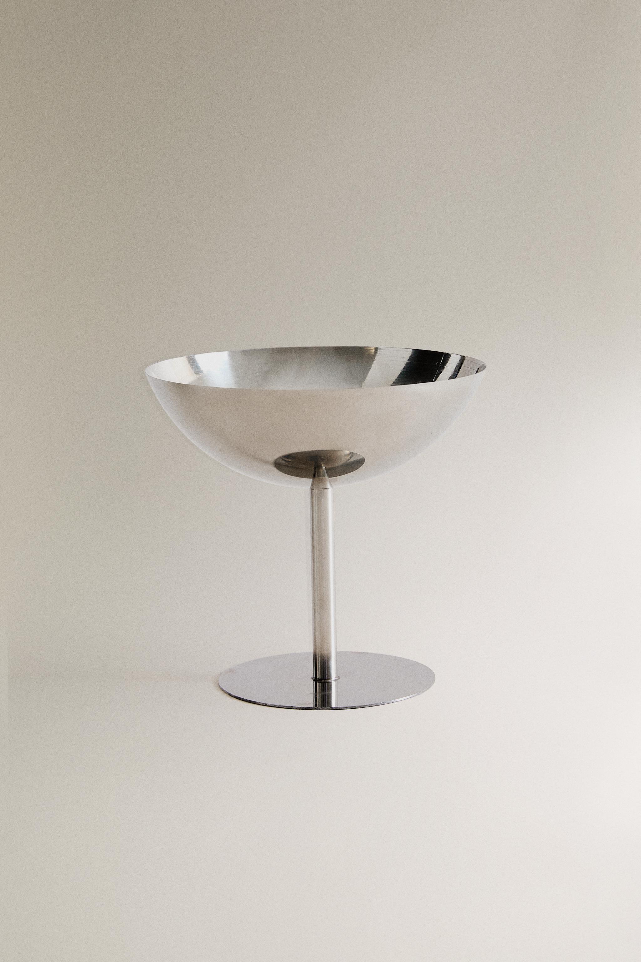 Shiny Metal Wine Glass