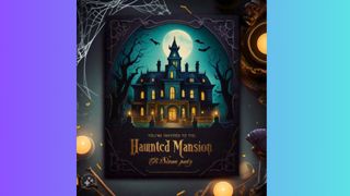 image of haunted house invitation