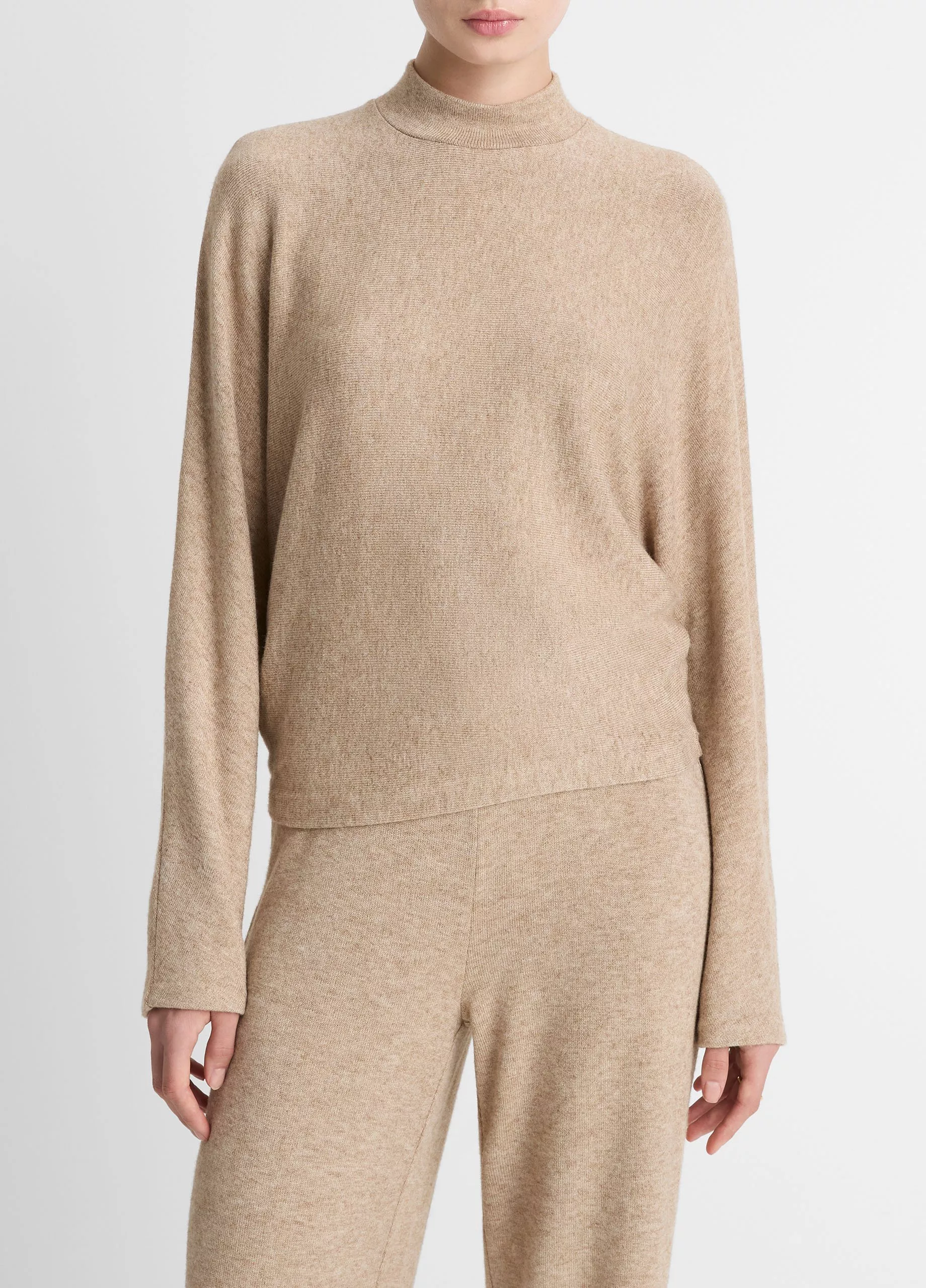 Vince, Cozy Dolman-Sleeve Mock-Neck Top