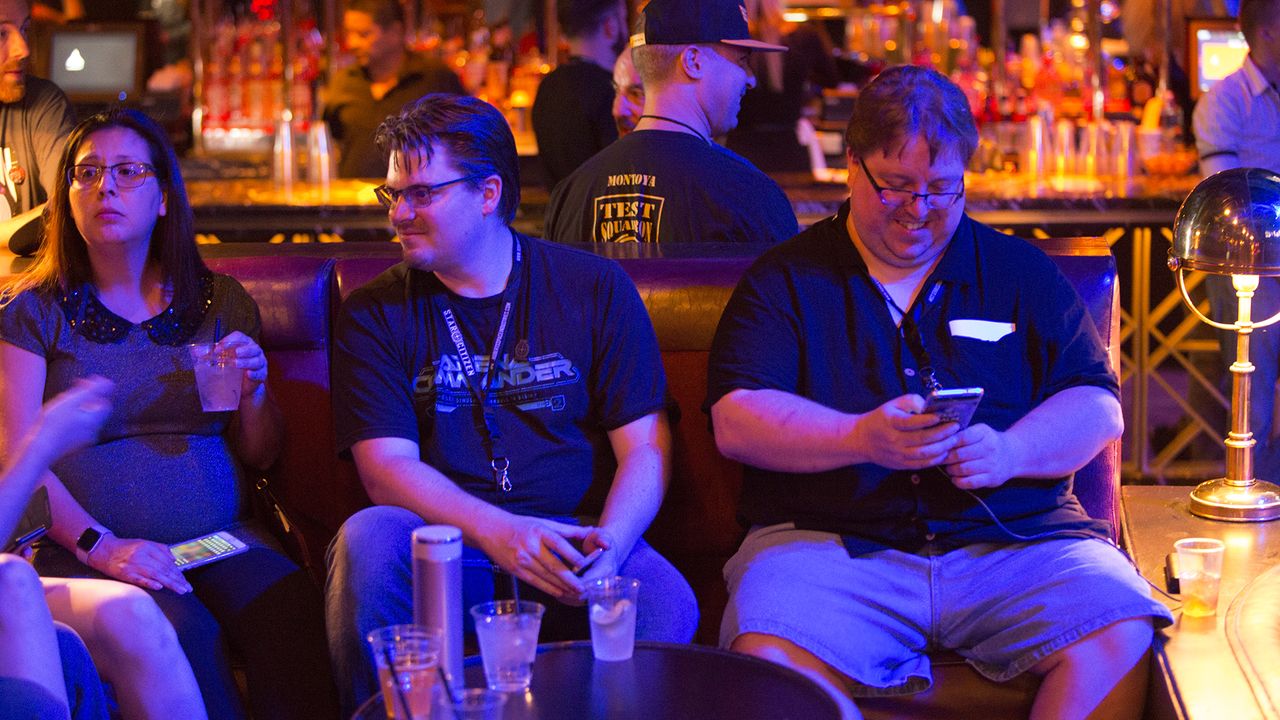 Drinks before the main event.