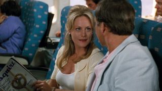 Beverly D'Angelo as Ellen Griswold on a plane in Vegas Vacation