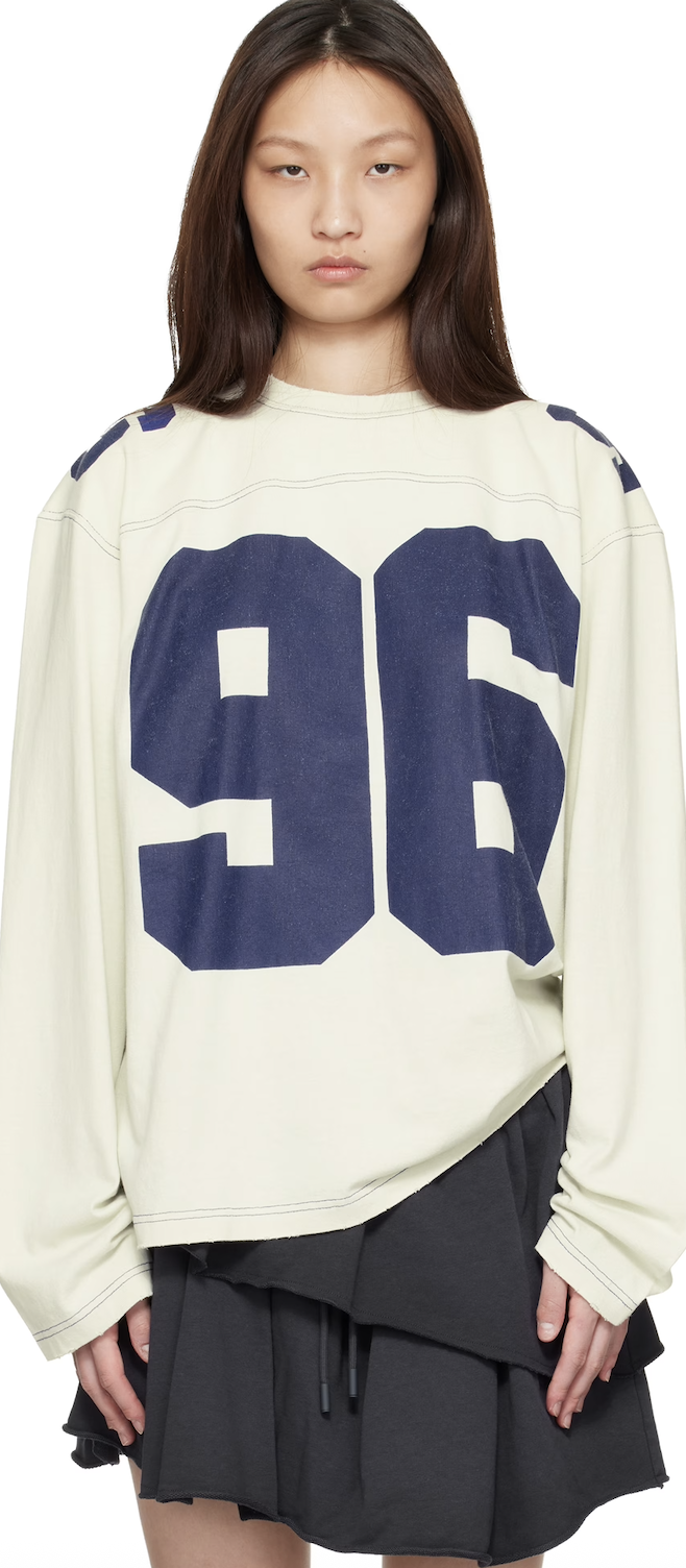 Sense, Acne Studios Off-White Logo Jersey T-Shirt