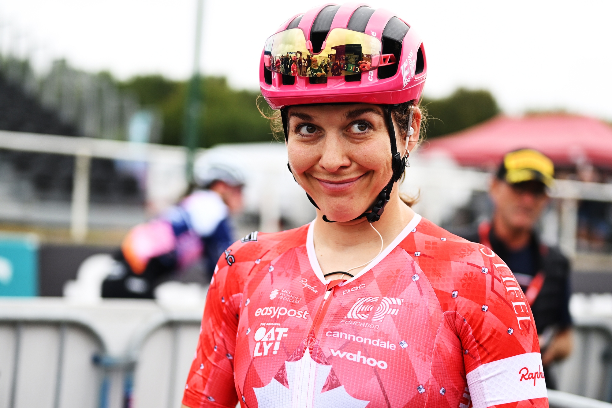 Alison Jackson in 2025, riding for EF Education-Oatly