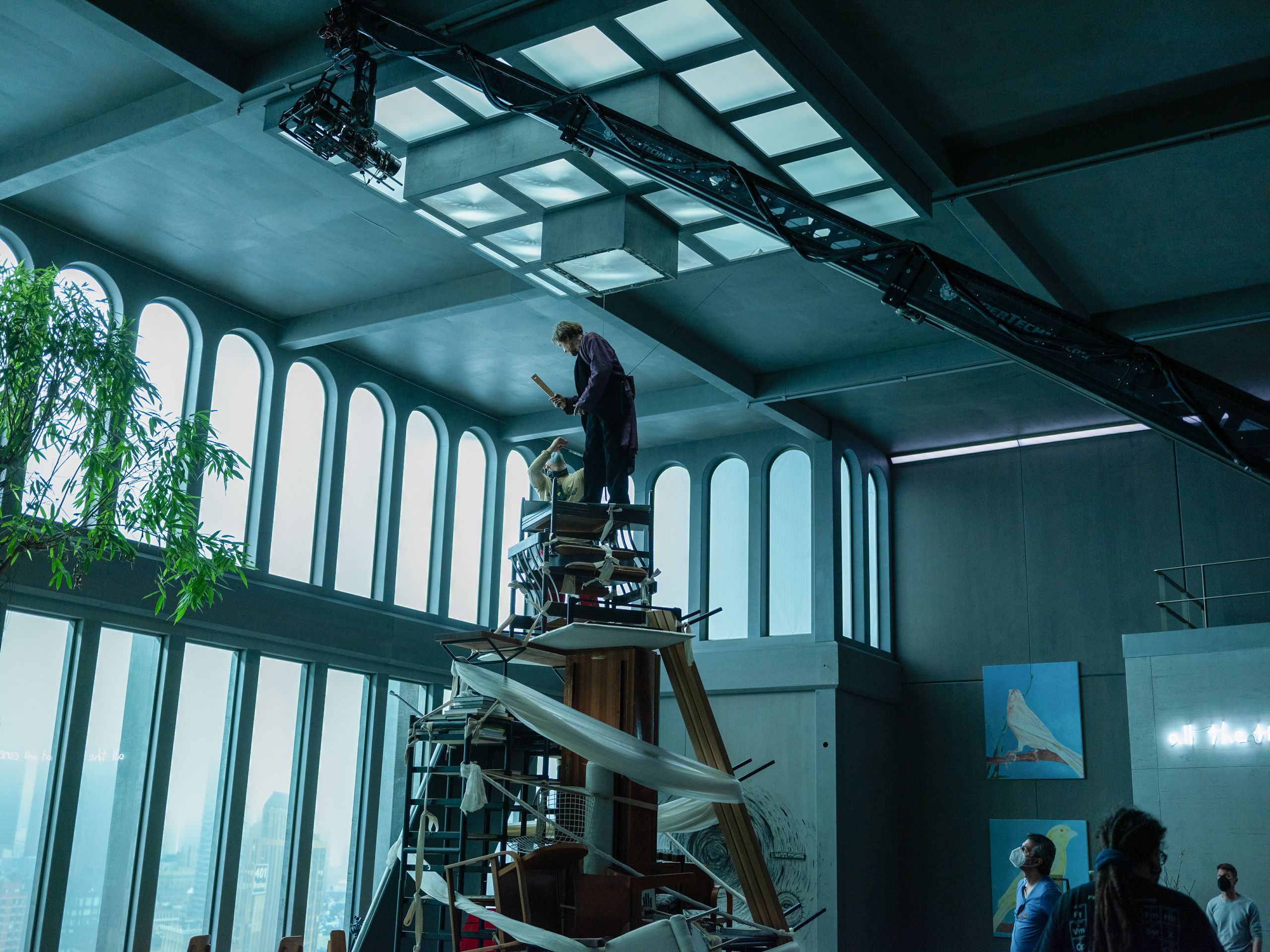 ?Inside’ movie set: capitalism meets brutalism in the art- and design-filled thriller starring Willem Dafoe