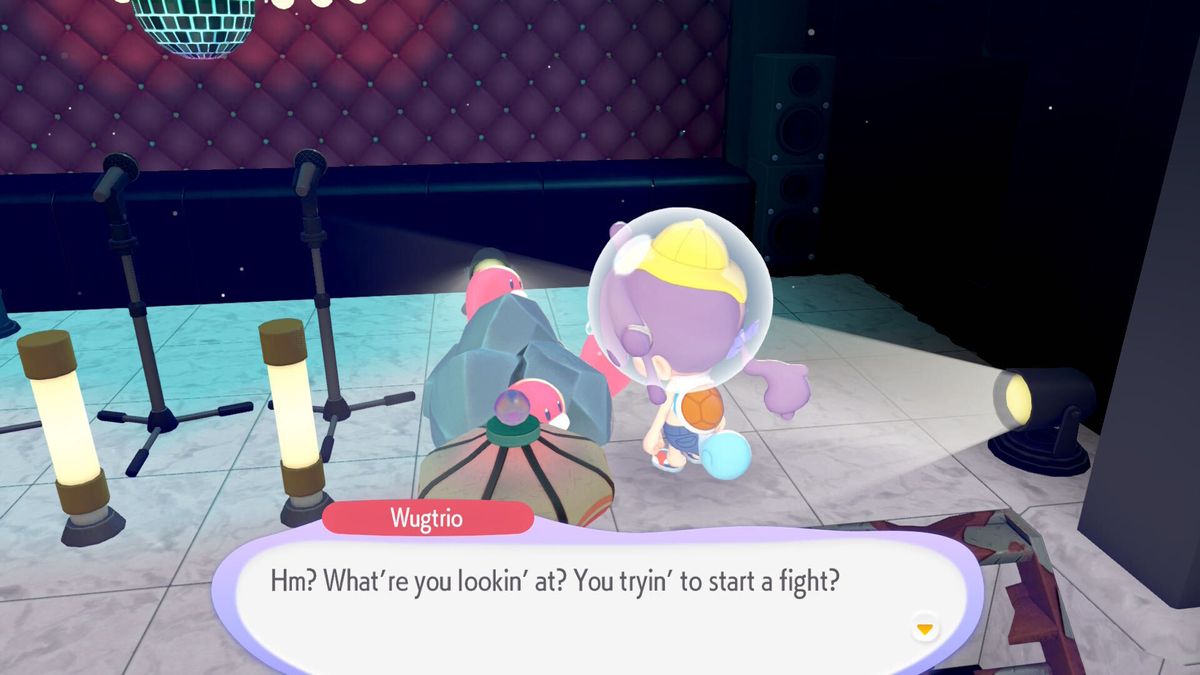Ditto meets Wugtrio in Bubbly Basin