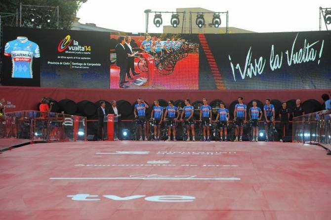 Garmin-Sharp's turn at the team presentation