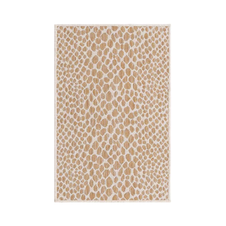 Bloomingdales animal print rug beige outdoor