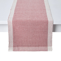 Red and white bordered table runner, Bed, Bath and Beyond