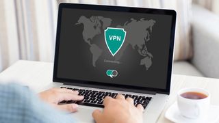 VPN design on MacBook screen