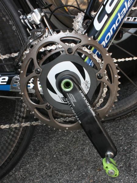 More advanced power meters such as this SRM model based around Cannondale's Hollowgram SL crank barely weigh more than their conventional counterparts.