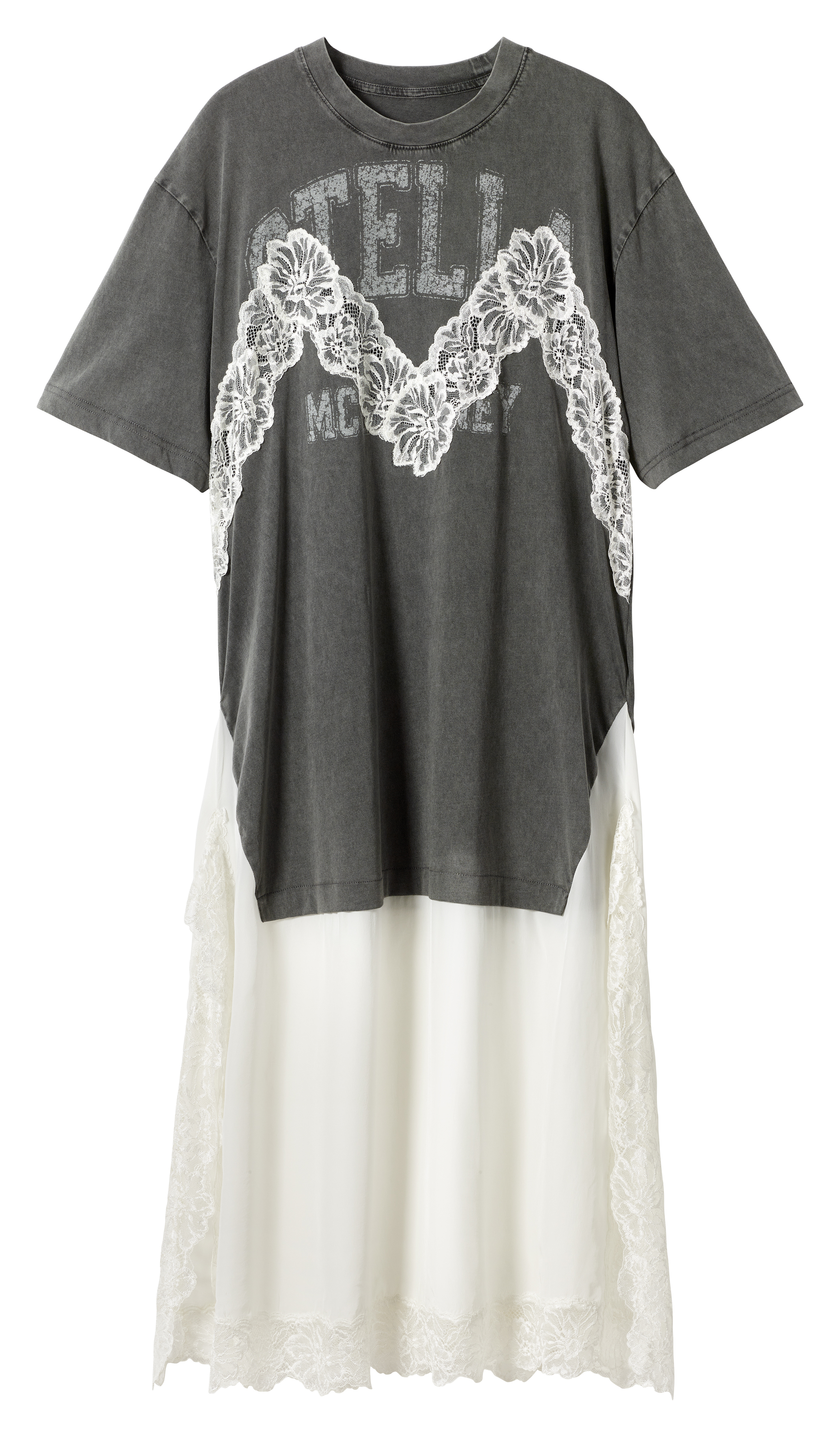 clothes from the H&M x Stella McCartney collaboration on a plain backdrop