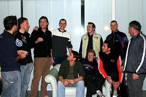 Some of Team Barloworld Valsir's riders