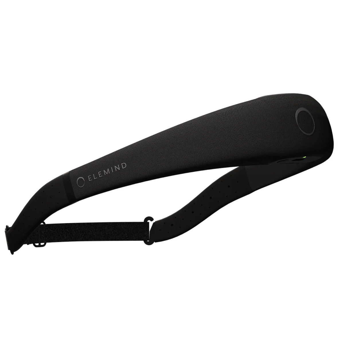 A side view of the Elemind wearable neurotech headband against a white background