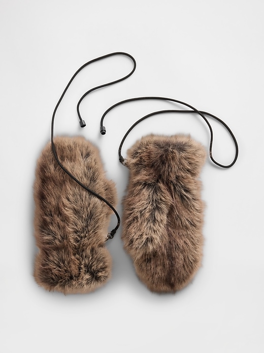 Faux Fur Mittens
