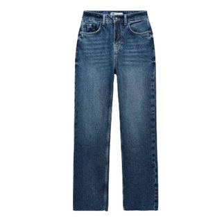 Zara Straight-Leg High Waist Denim Jeans