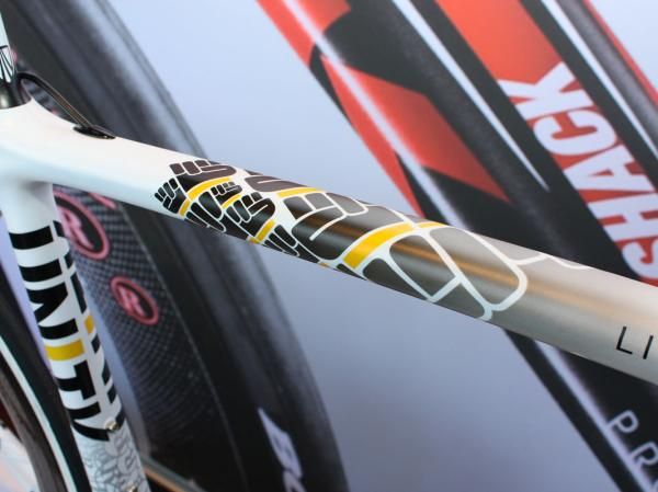 Trek adopts this pattern instead of a standard fade on the top tube.