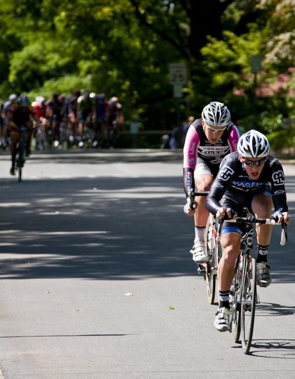 The rolling back section of the circuit was the place to launch attacks.