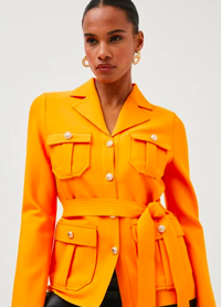 Knit Utility Belted Jacket, Was £155, Now £124 | Karen Millen&nbsp;