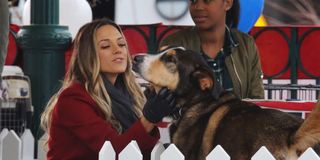 Jana Kramer with her new dog in Love at First Bark