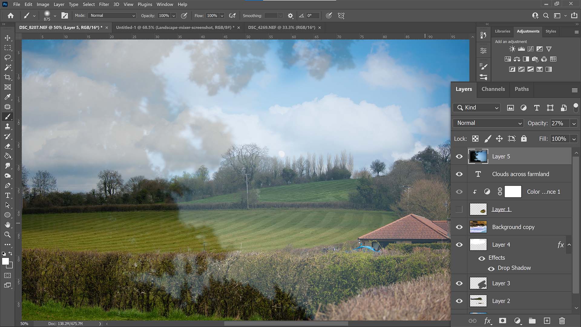 The best digital art software; a screenshot of Photoshop Layers palette