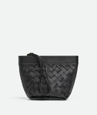 Women's Flip Flap Small Prism Pouch in Black