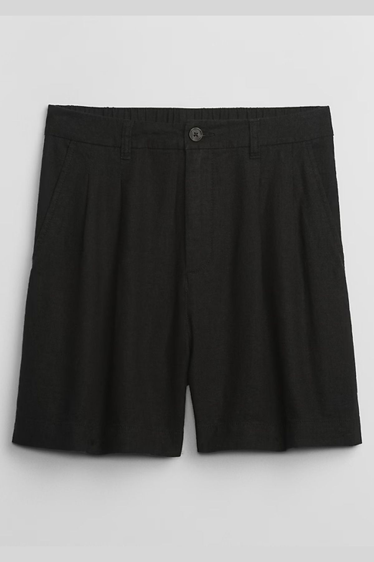 Gap 5" High Rise Pleated Linen Shorts with Washwell