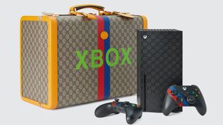 graphic design trends: an Xbox designed by Gucci