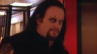 The Undertaker during the shooting of the Raw '95 intro