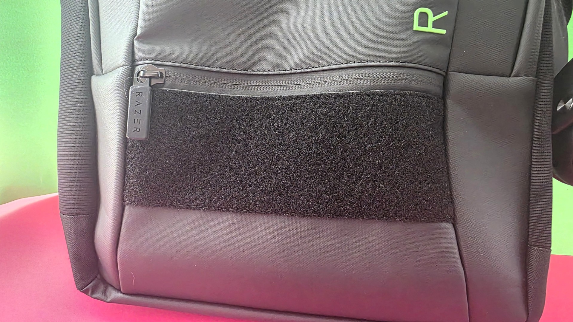 A black Razer backpack