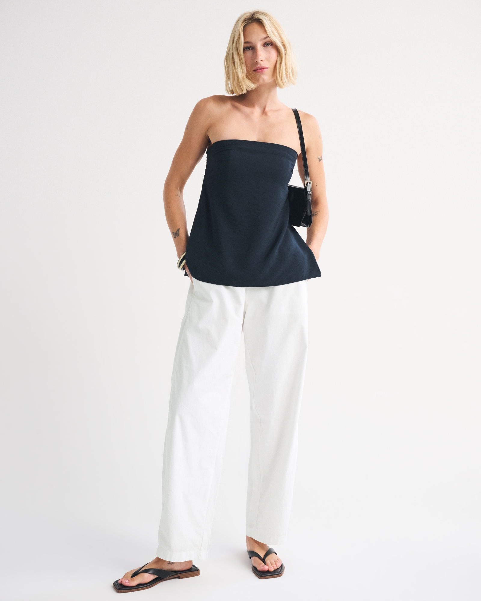 Poplin Barrel Pull-On Pant