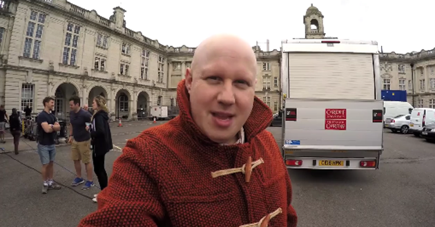 Matt Lucas filming Doctor Who