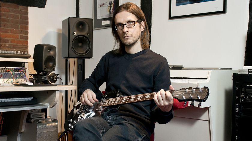 Guitarist Steven Wilson photographed at his home in Hemel Hemptead