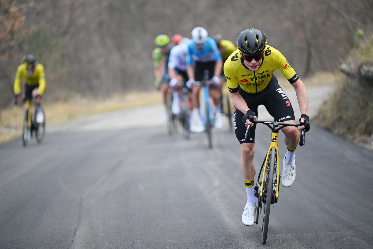 Jonas Vingegaard attacks to win stage five of 2024 Tirreno-Adriatico