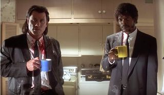 Pulp Fiction John Travolta Samuel L. Jackson bloody good coffee