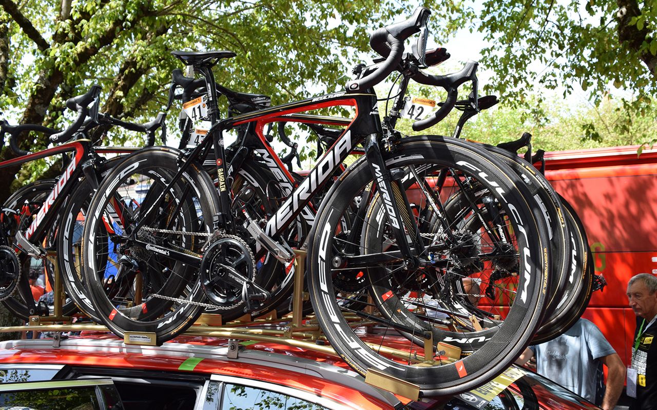 Vincenzo Nibali's Merida Scultura