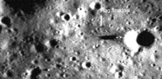 Apollo 16 Deployed Flag and Shadow
