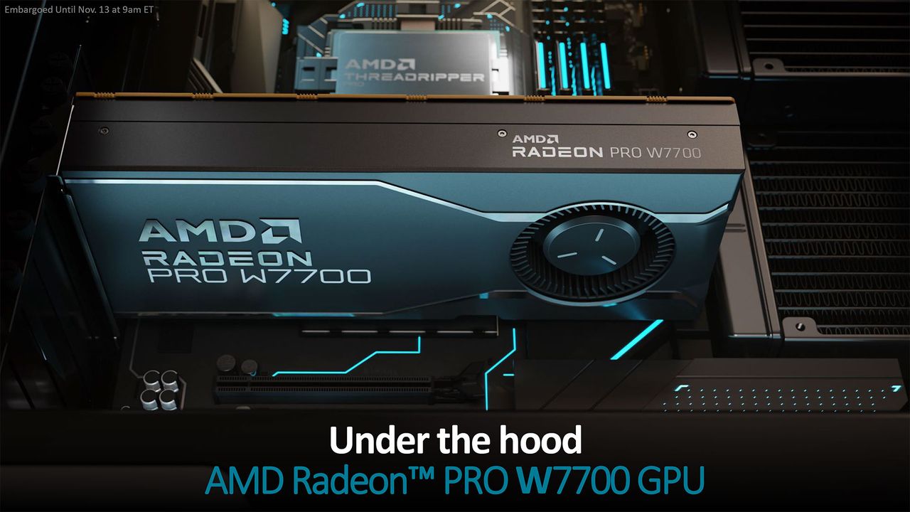 AMD Radeon Pro W7700 Slide Deck