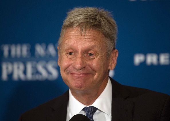 Libertarian party candidate Gary Johnson. 