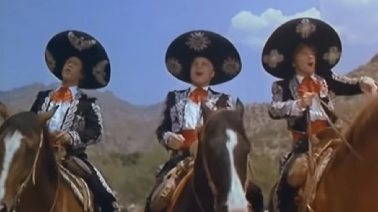 Chevy Chase, Steve Martin and Martin Short in Three Amigos