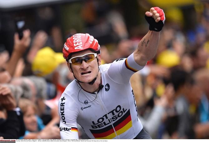 Andre Greipel (Lotto Belisol) wins stage 6 of the Tour de France