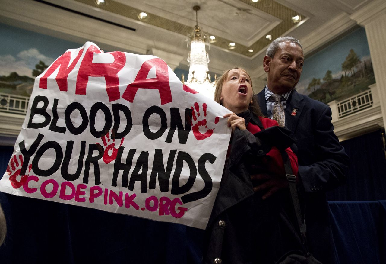 An anti-gun protester. 