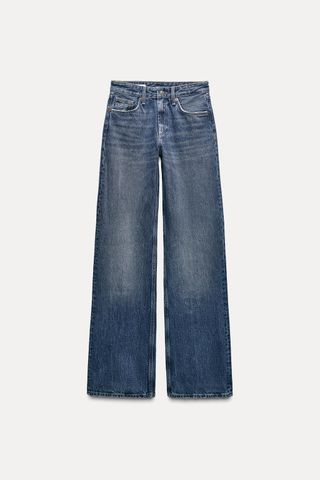 Trf Mid-Rise Wide Leg Jeans