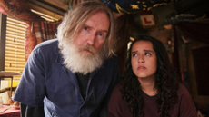 Michael Sleep (Pearce Quigley) and Kacey (Lauren Patel) in Small Prophets