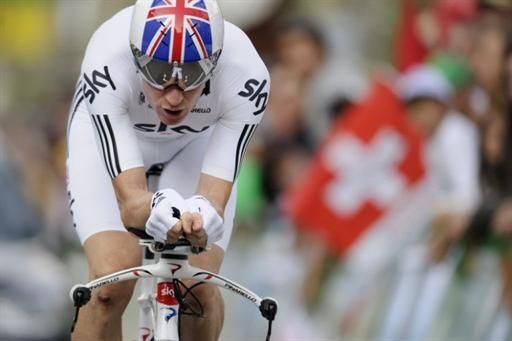 British time trial champon Bradley Wiggins (Sky)